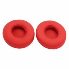 1 Pair Soft Ear Pads Earpads Cushion for Monster Beats SOLO / SOLO HD Headset - Red